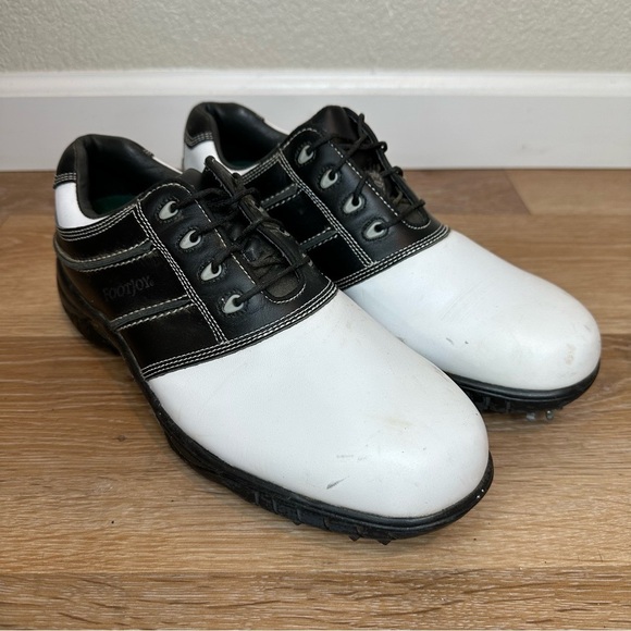 FootJoy Men's Size 8 Contour Series Leather Golf Shoes - Picture 1 of 12